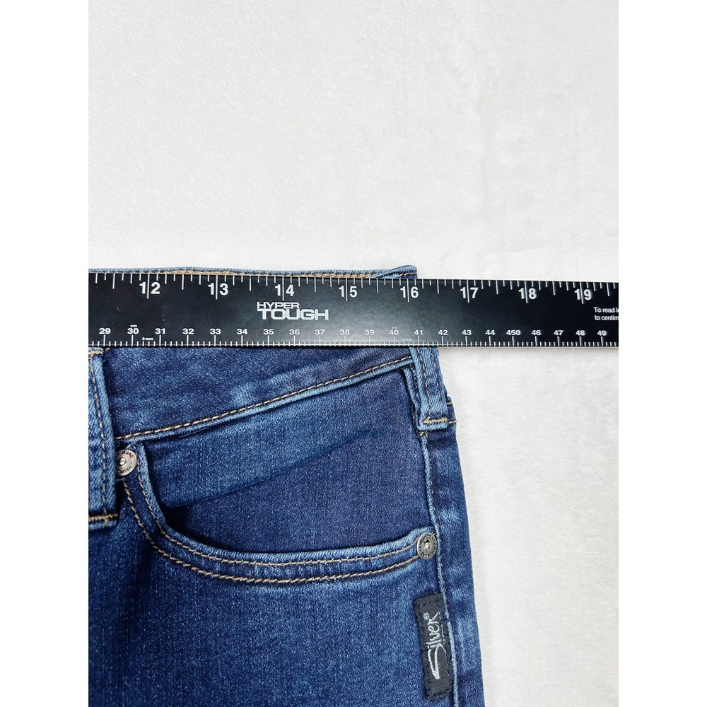Silver Jeans Avery Skinny Jeans 32/29 Classic Y2K - Picture 4 of 11